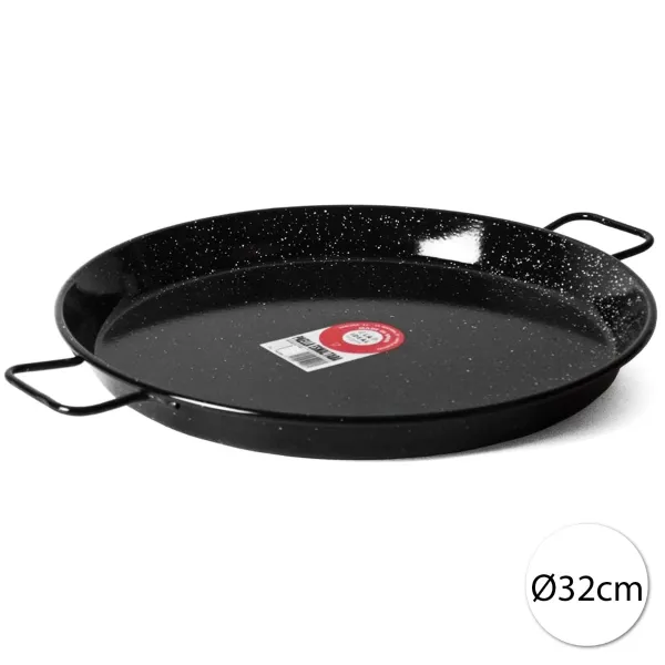 Garcima 13386 Smaltovaná paella panvica 32 cm
