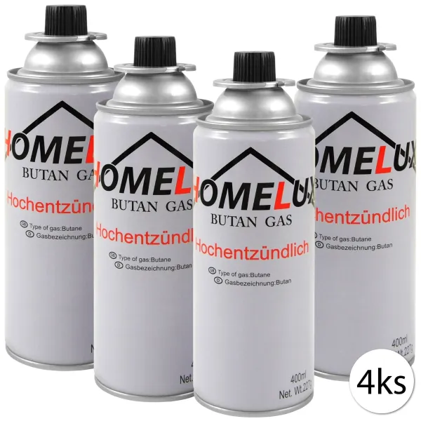 HOMELUX 2832 Kartuša pre plynový varič 4ks x 227g