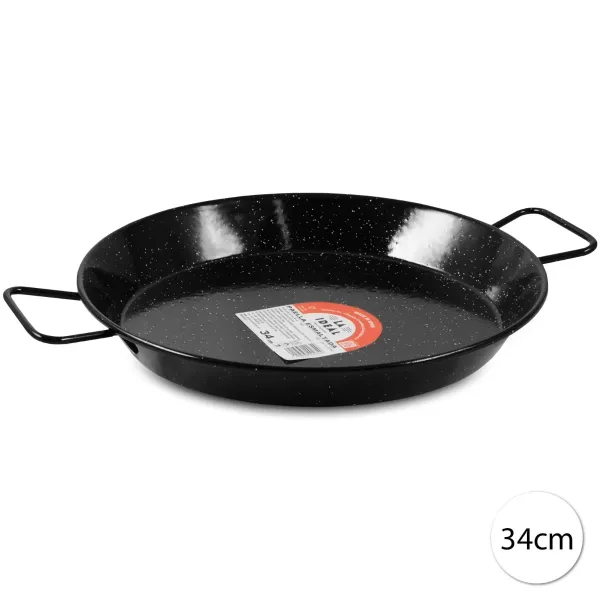 Garcima 13387 Smaltovaná paella panvica 34 cm