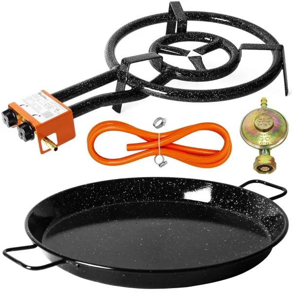 Perfect Home Pael-72 Paella panvica 60 cm s horákom a hadicou, 3ks