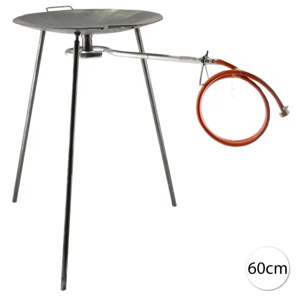 Perfect Home 14562 Barbecue panvica, Platňa na grilovanie s horákom, 60cm