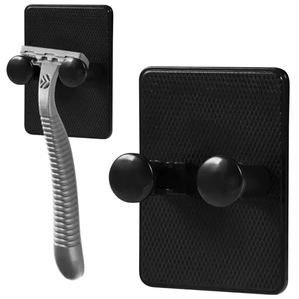 HomePRO AG807 Samolepiaci nástenný vešiak multifunkčný 5,5x7,5cm, čierna