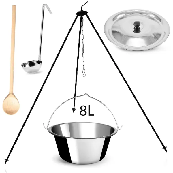 Perfect Home Set-51 Kotlíková súprava – trojnožka/kotlík/pokrievka/varecha/naberačka