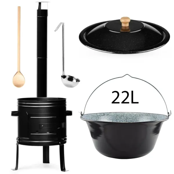 Perfect Home Zostava na guláš smaltovaná 22 L