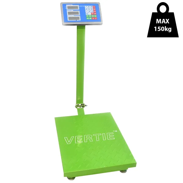 VERTIE Digitálna váha plošinová do 150kg, presnosť 100g, spevnená, V-11