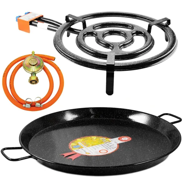 Perfect Home Pael-Set-71 Paella panvica 65 cm s horákom a hadicou, 3ks