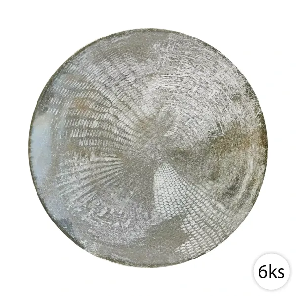 Dezertné keramické taniere 20,5cm, 6ks, Perfect Home 11322