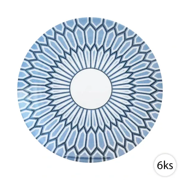 Dezertné keramické taniere 20,5cm, 6ks, Perfect Home 11324