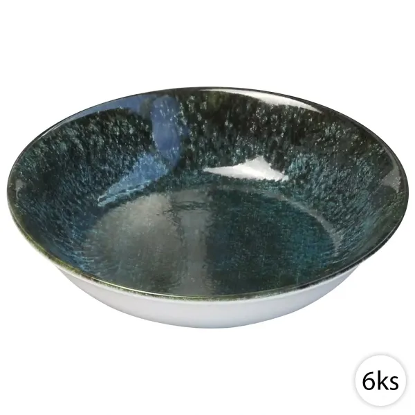 Hlboké keramické taniere 21,6cm, 6ks, Perfect Home 72257