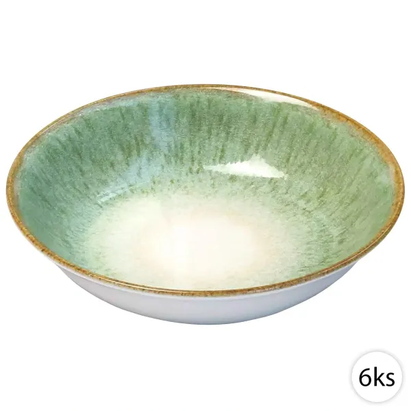 Hlboké keramické taniere 21,6cm, 6ks, Perfect Home 72259