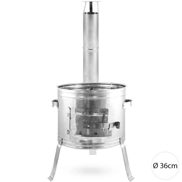 Perfect Home Nerezová kotlina 36 cm pre 10-15L kotlíky, 0143