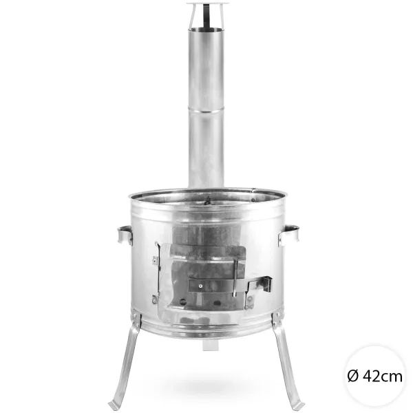 Perfect Home Nerezová kotlina 42 cm pre 22-25L kotlíky, 1065