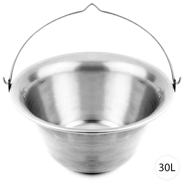 PROFI Zosilnený nerezový kotlík na guláš 30L, Perfect Home 7037
