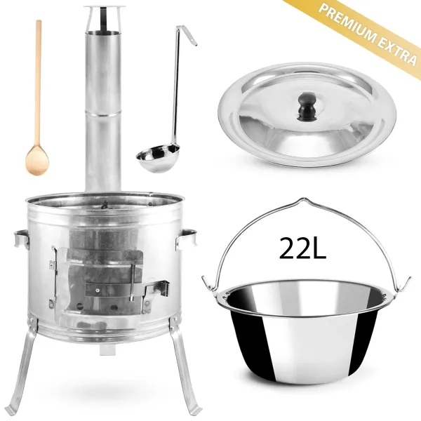 Perfect Home Kotlíková súprava PREMIUM EXTRA 22L, 5ks, Set-203