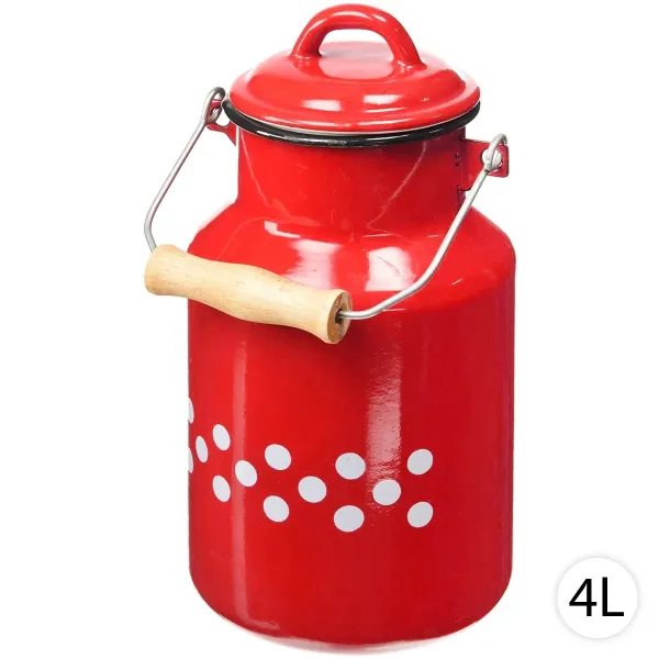 Smaltovaná kanvica na polievku, mlieko a tekutiny, 4L, Perfect Home 7774