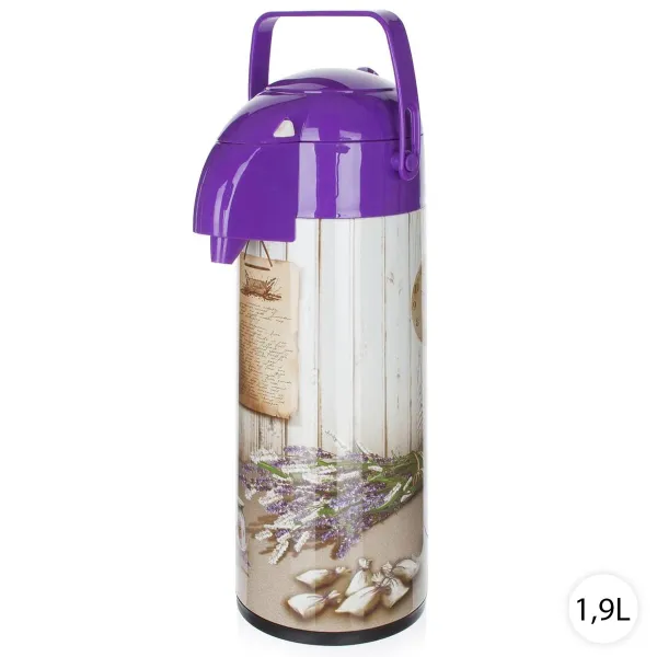 BANQUET Termoska s pumpou LEVANDUĽA 1,9L, 6410