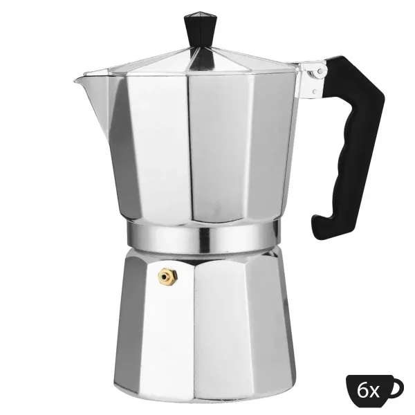 Moka kávovar 6 šálok,  Perfect Home Argento 16690 hliník