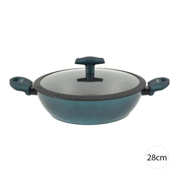 Perfect Home Granitová hlboká panvica na indukciu s pokrievkou 28cm Sea Line, 15555