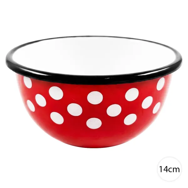 Perfect Home Smaltovaná miska BODKY 14cm, 12014