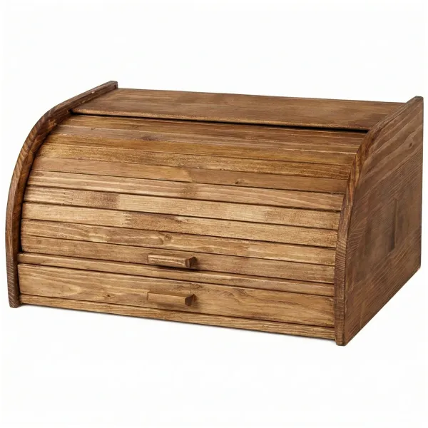 Royal Kitchen Drevený chlebník so zásuvkou 42x28x23cm, hnedý, 22670