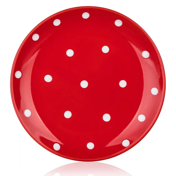 BANQUET Keramický dezertný tanier BODKY 19cm, 67227