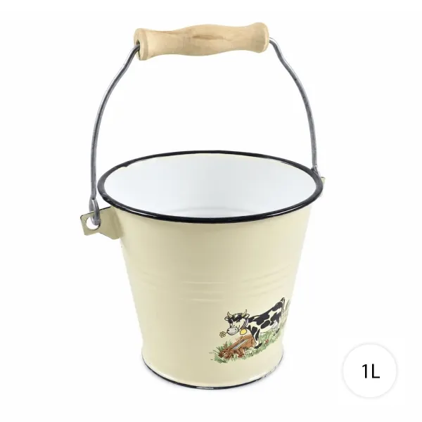 Royal Kitchen Smaltované vedro krava 1l, 32142