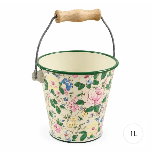 Royal Kitchen Smaltované vedro kvety 1l, 32142