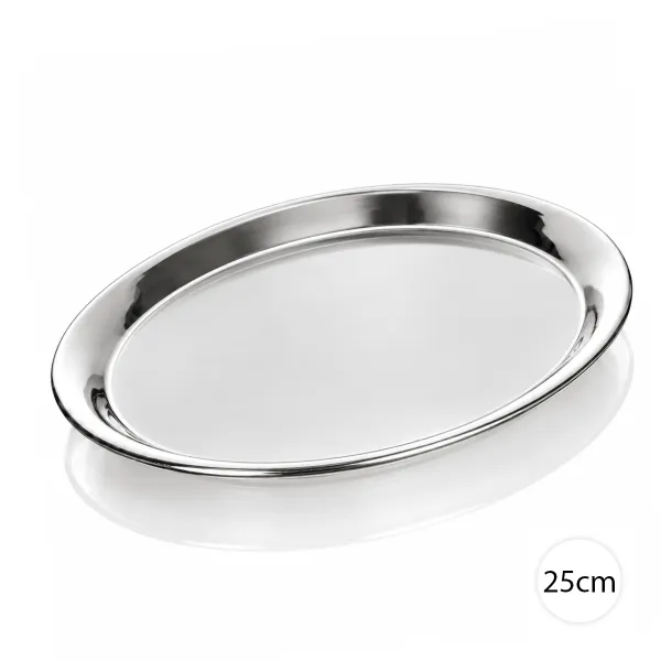 Royal Kitchen Nerezový oválny podnos 25 × 19cm, 01152