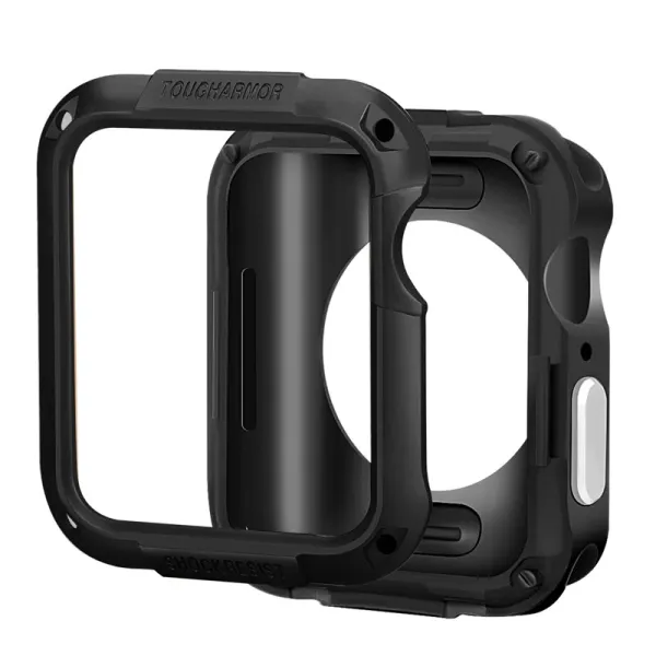Spigen - Tough Armor Ochranný obal pre Apple Watch - čierny Model Apple Watch: Apple watch 4/5/6/SE 44mm