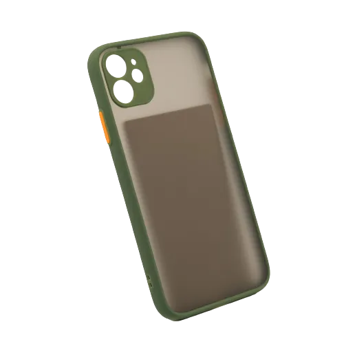 Bomba Kvalitný TPU obal matný pre iPhone - army zelená Model iPhone: iPhone 11