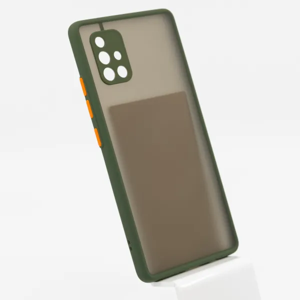Bomba Kvalitný TPU obal matný pre Samsung - army zelená Model Samsung: Galaxy A71