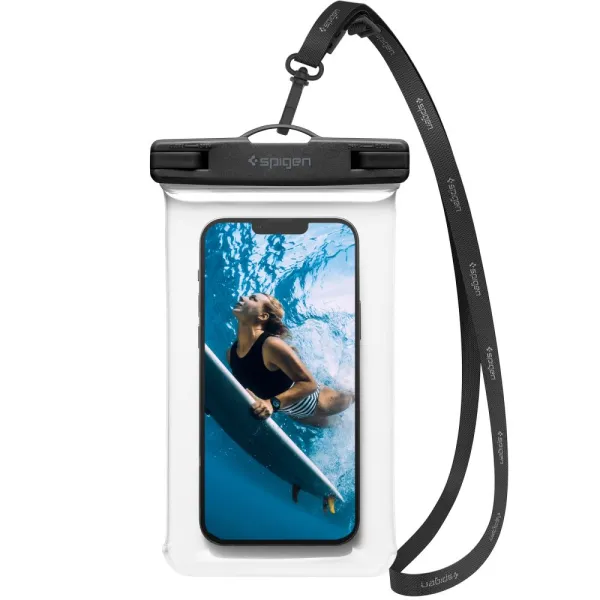 Spigen Vodotesné puzdro (A601) - IPX8, pre telefón 3,5 - 7" - číre