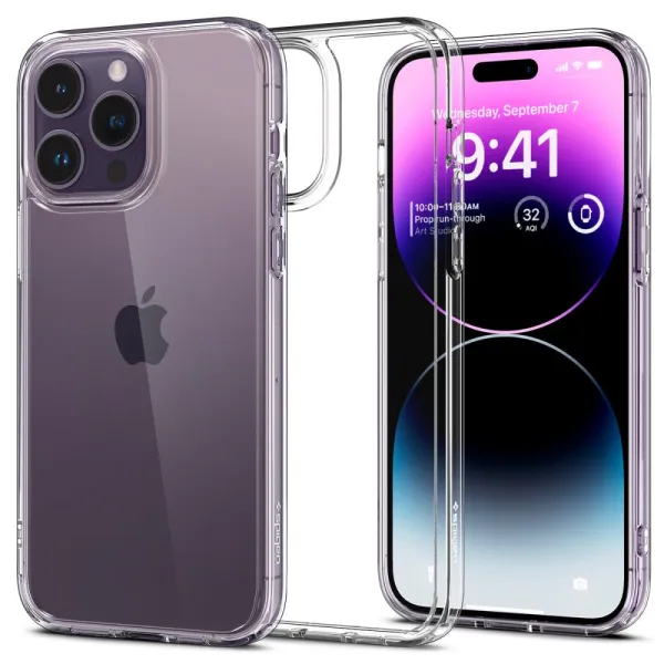 Spigen Ultra Hybrid ochranný obal na - iPhone 14 pro Max - transparentná