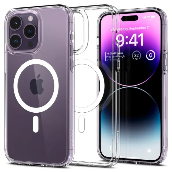 Spigen Ultra Hybrid MagSafe ochranný obal na - iPhone 14 pro - biely