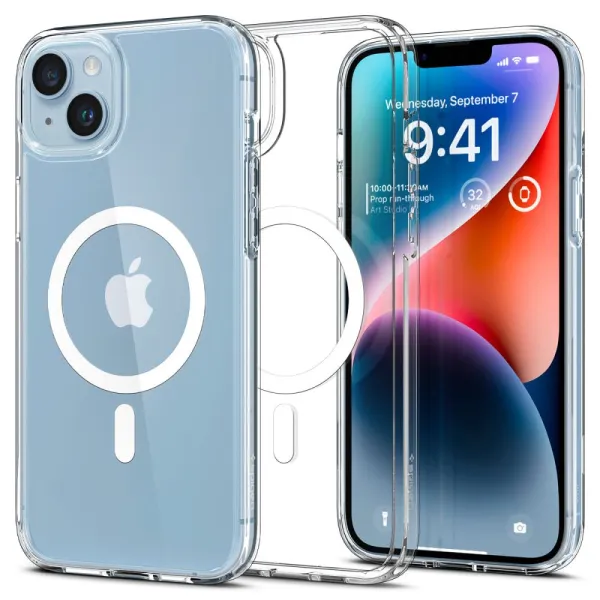 Spigen Ultra Hybrid MagSafe ochranný obal na - iPhone 14 - biely