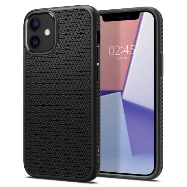 Spigen Liquid Air ochranný kryt na - iPhone 12 / 12 pro - čierny