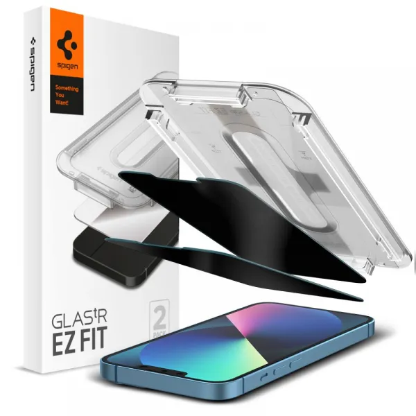 Spigen Glas.tR EZ-FIT (2 balenia) ochranné sklo na - iPhone 13 pro Max / 14 Plus - Anti spy