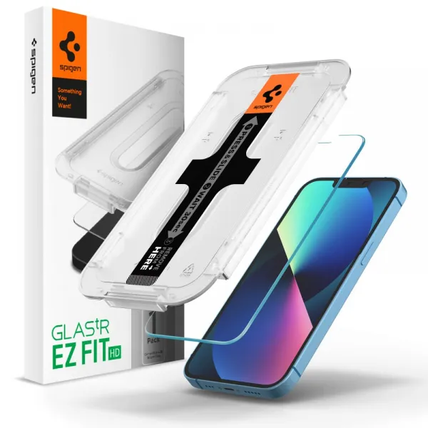 Spigen Glas.tR EZ-FIT ochranné sklo na - iPhone 13 pro Max / 14 Plus - transparentná
