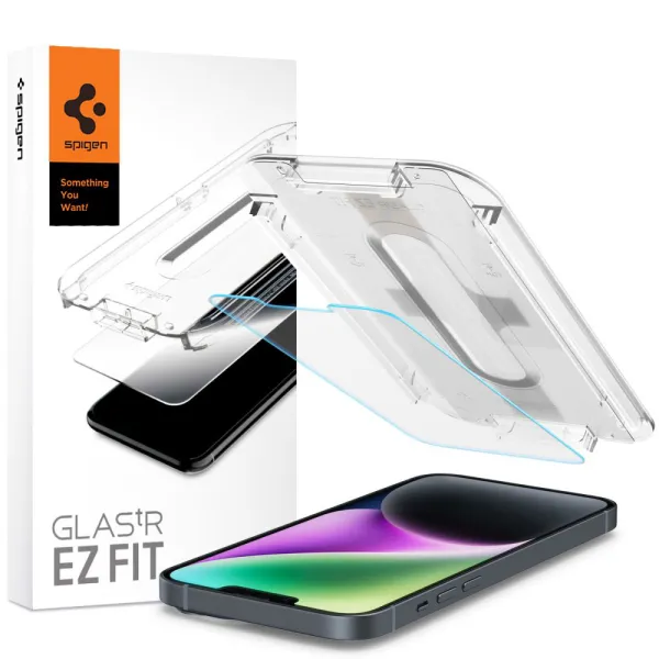 Spigen Glas.tR EZ-FIT ochranné sklo na - iPhone 13 / 13 pro / 14 - transparentná