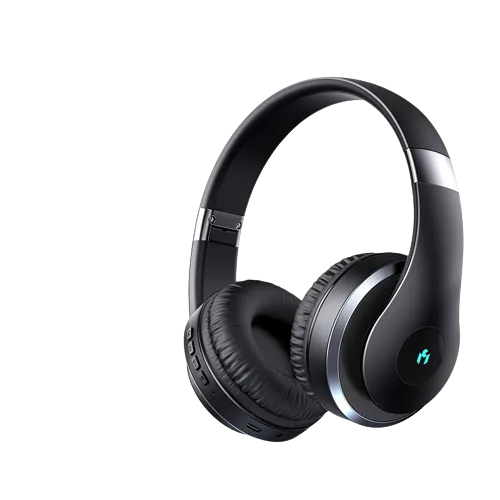 Bomba Štýlové Bluetooth slúchadlá na uši BT 5.1 BH618 Farba: Čierna