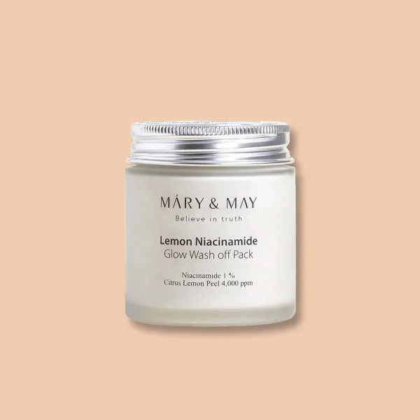 Mary & May Lemon Niacinamide Glow Wash Off Pack rozjasňujúca ílová maska 125 g