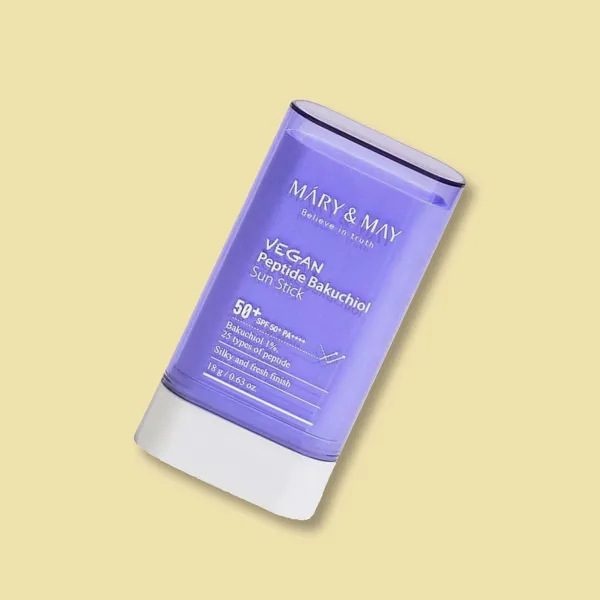 Mary & May Vegan Peptide Bakuchiol Sun Stick opaľovacia tyčinka 18 g