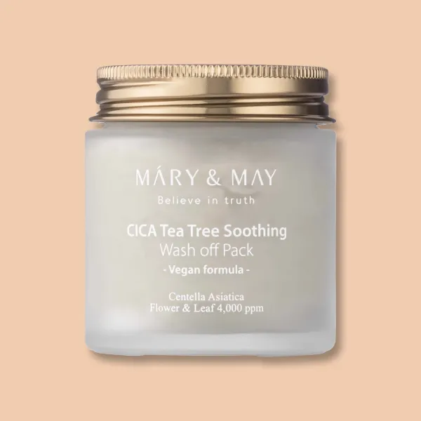 Mary & May CICA TeaTree Soothing Wash upokojujúca ílová maska 125 g