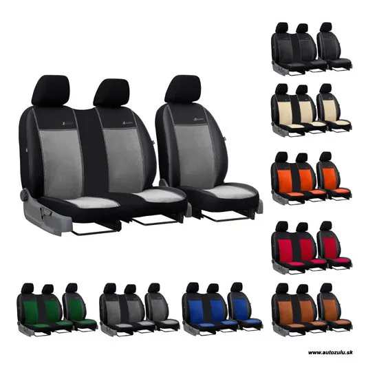 Poťahy pre CITROËN BERLINGO 2+1 II (2008-2018) Exclusive Alcantara (Alcantara-koža)