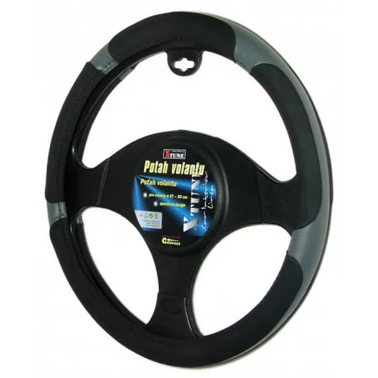Poťah na volant GRIP šedý 37-39cm