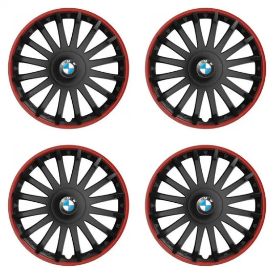 Puklice pre BMW 15 CRYSTAL RO black