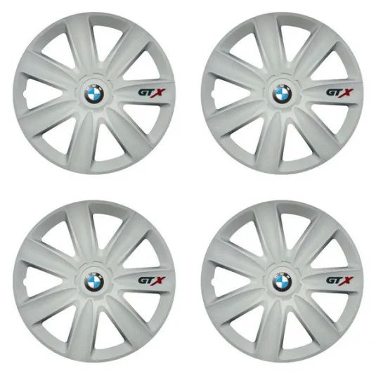 Puklice pre BMW 17 GTX carbon white