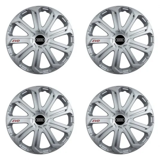 Puklice pre Audi 14 Evo silver