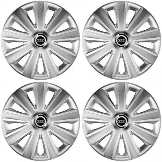 Puklice pre Audi 16 Aviator carbon RC 16 silver