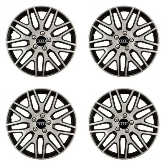 Puklice pre Audi 16 Dakar NC silver and black
